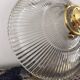 Vintage holophane glass pendant light