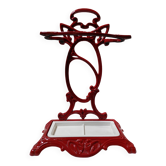 Enamelled cast iron umbrella stand - art nouveau - art deco - castirone france
