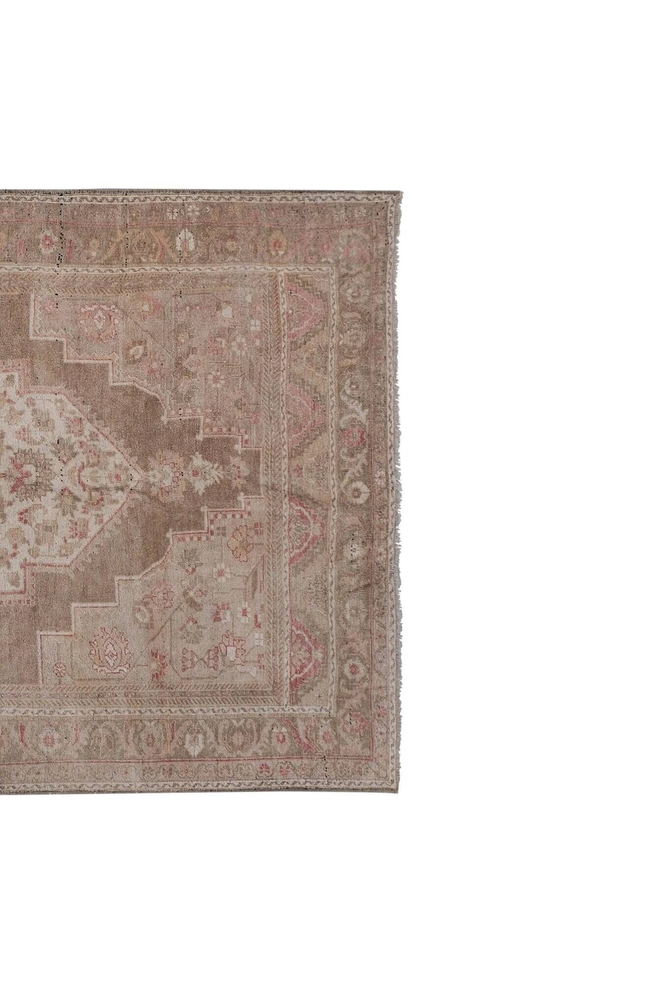 Vintage Turkish handmade rug 203x358 cm