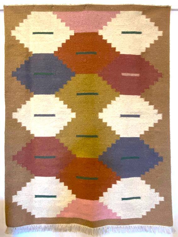 Suede Wool Rug 70s-80s