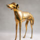 Statue vintage, big dog brass sculpture, dog statue, Greyhound, whippet, greyhound, interior decorating, home décor