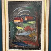 Large Original Swedish Oil on Canvas – “Landscape” by Bror Göransson – Signed – Vintage & Framed – 83 × 63 cm (32.7" × 24.8")
