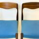 Suite de 4 chaises scandinaves, 1960s