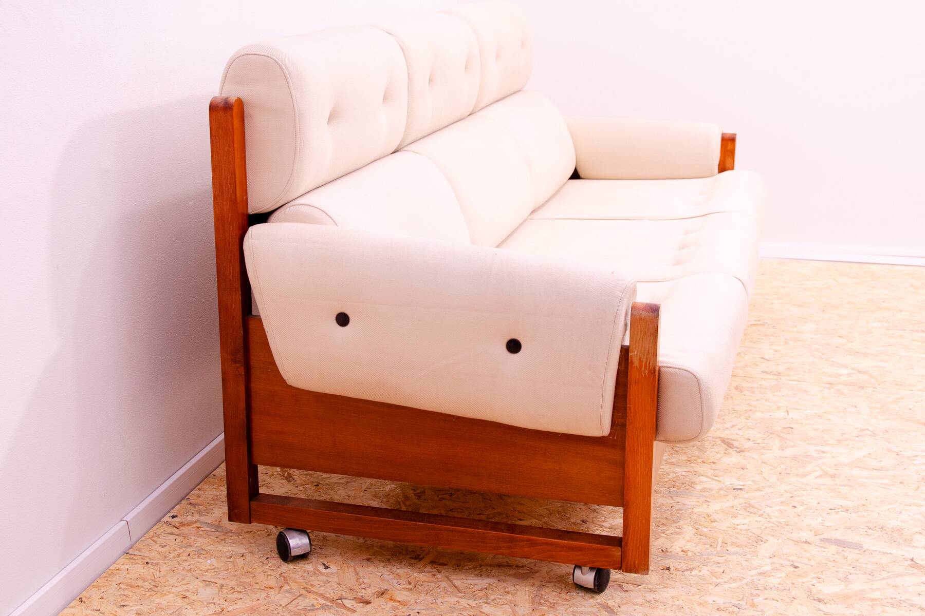 Canapé trois places vintage de style scandinave, 1970