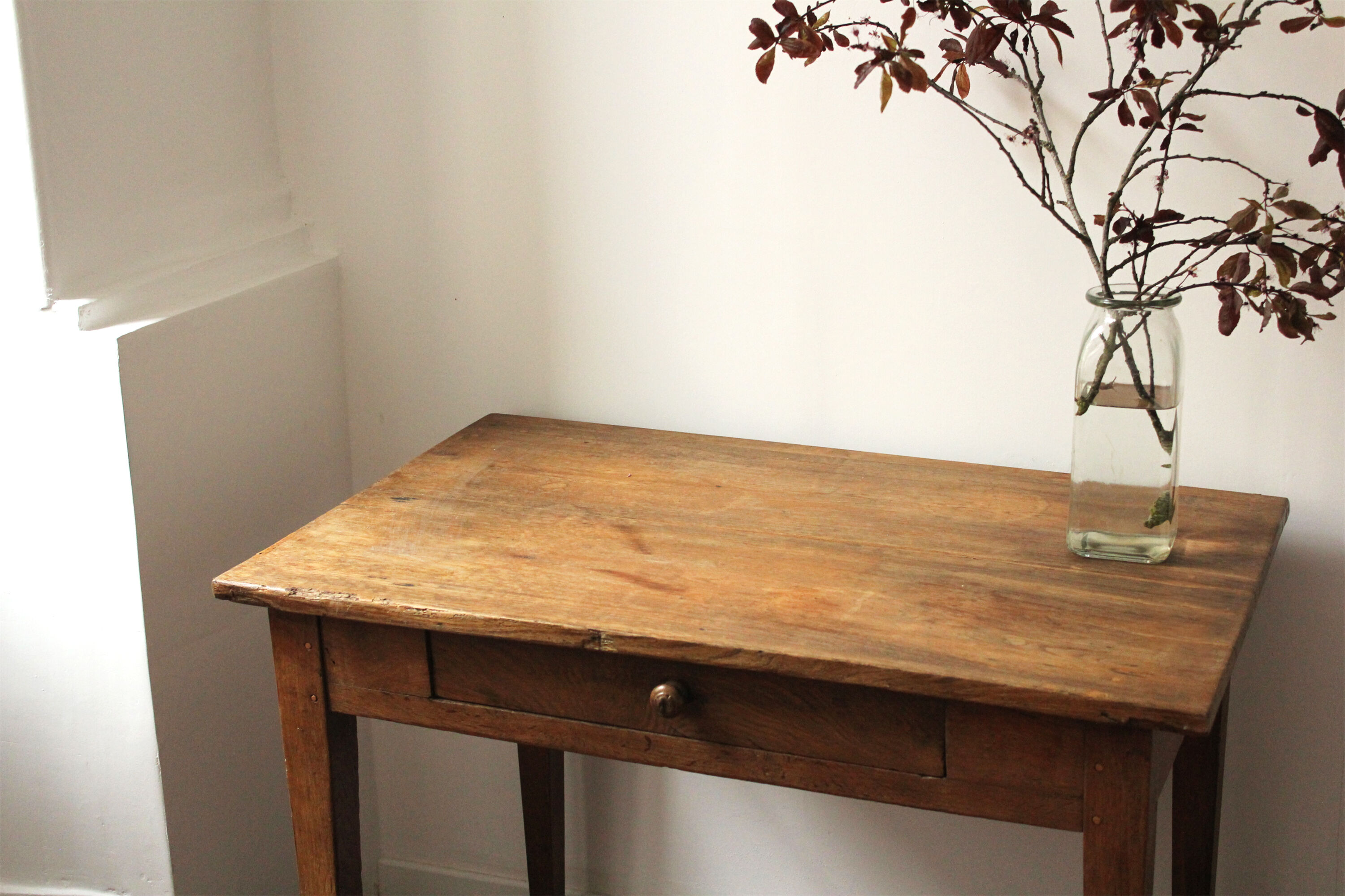 Rustic wooden desk farmhouse style