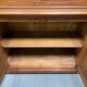 Armoire d'école en pin belge avec vitres nervurées