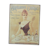 Plate Tin advertising old perfumery Charlet - Paris