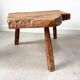 Mid Century rustic tree trunk side table