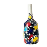 Colorful bottle handmade vase