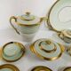 Coffee and tea service comprising 25 pieces in polychrome porcelain. 20th century.