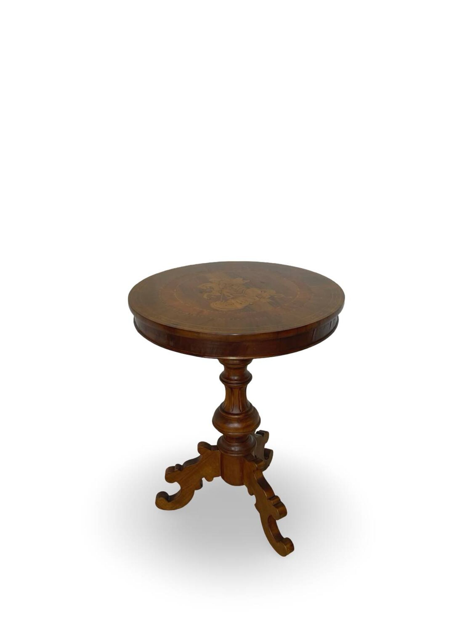 an antique Italian Sorrento occasional table top, from the 19th