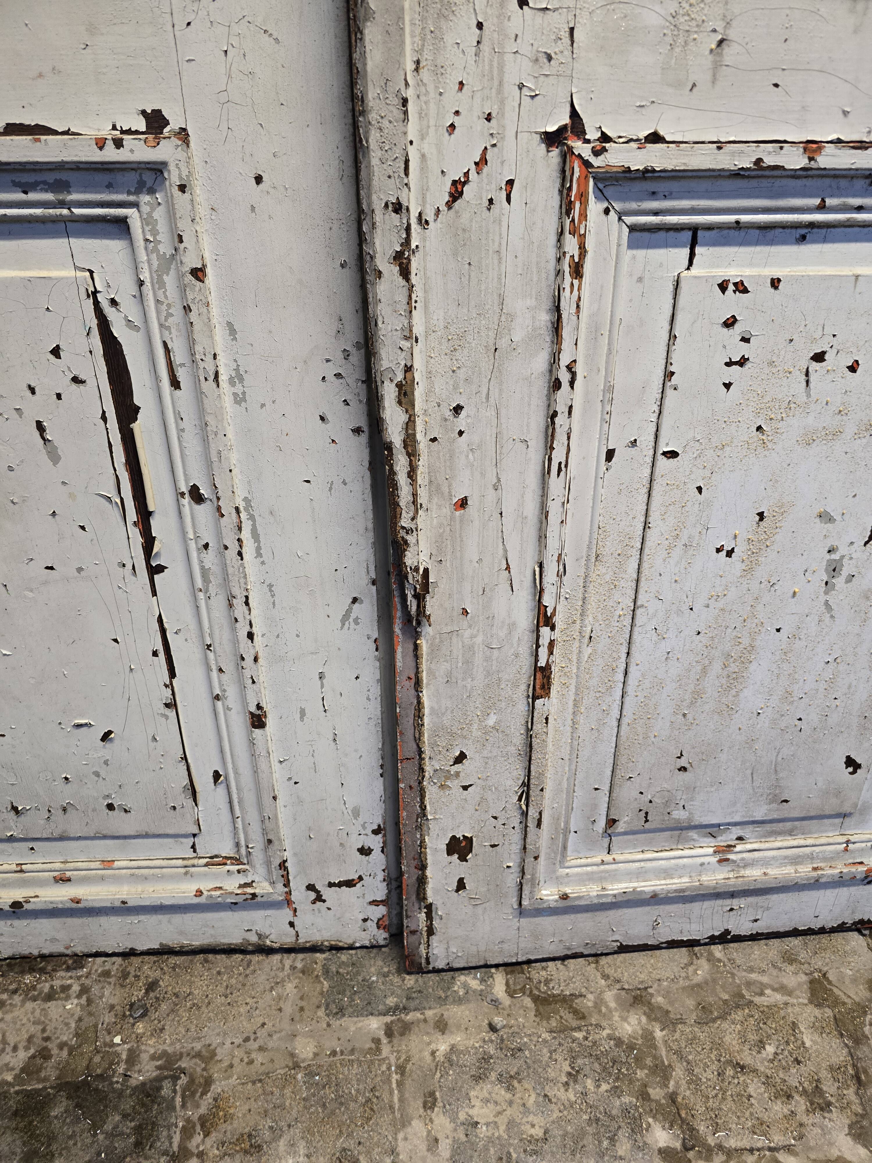 Pair of antique partition doors