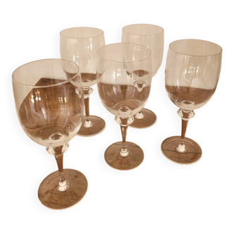 Set of 5 Royales de Champagne wine glasses