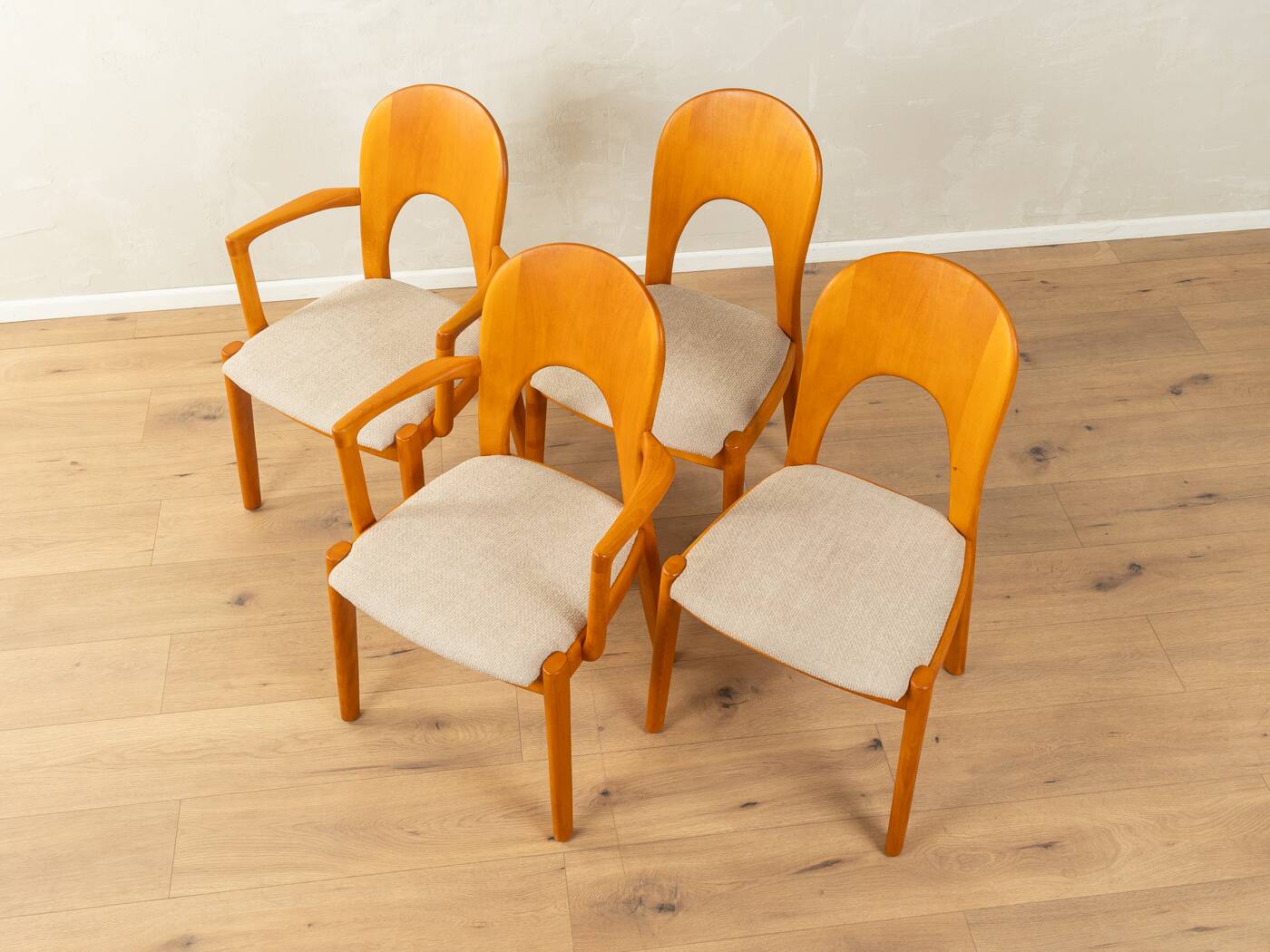 Morten dining chairs by niels koefoed for koefoed's hornslet (set of 4, 1960s)