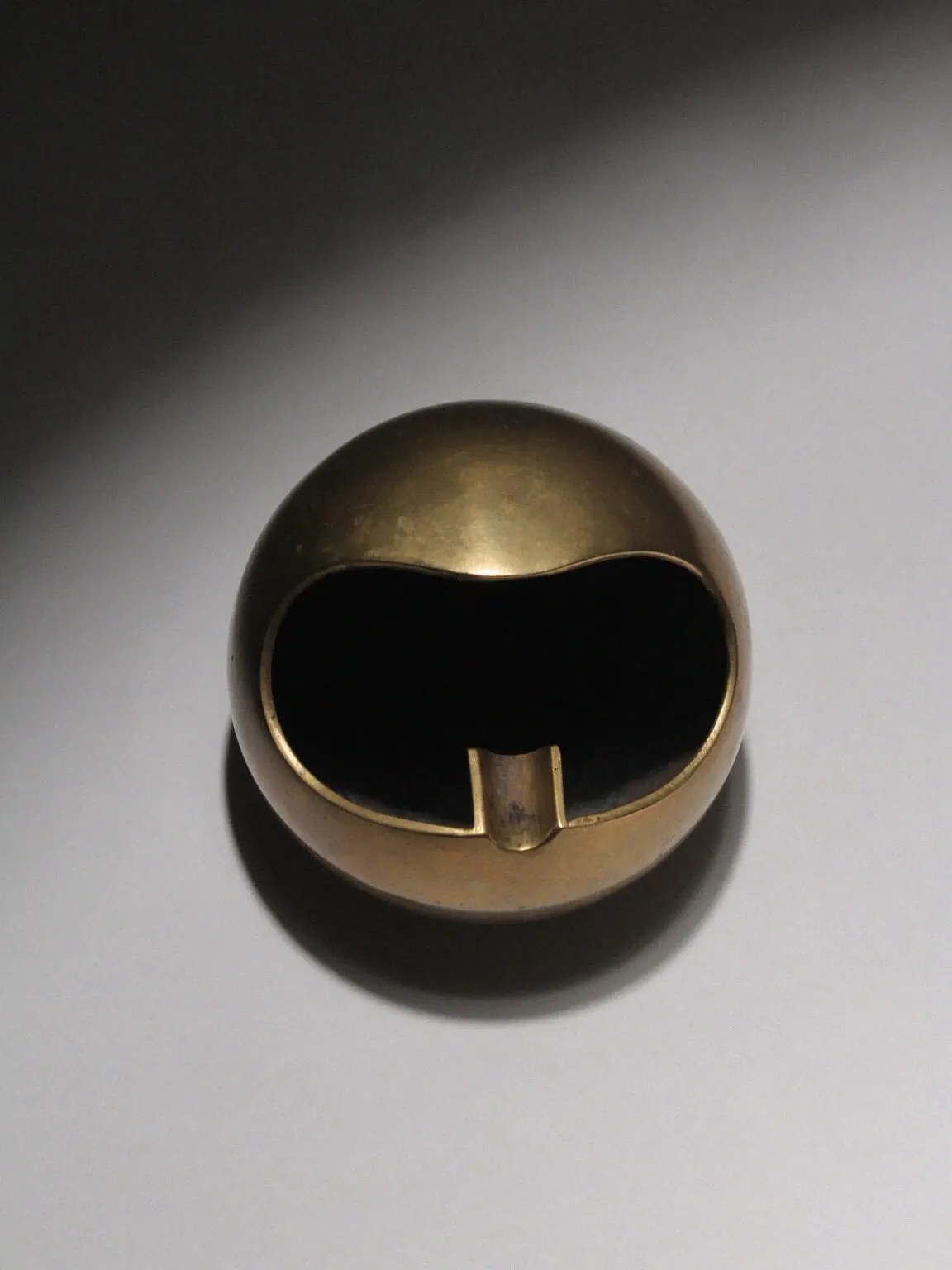 Modernist Spherical Brass Ashtray