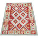 Flat-woven area rug kilim 90x119cm