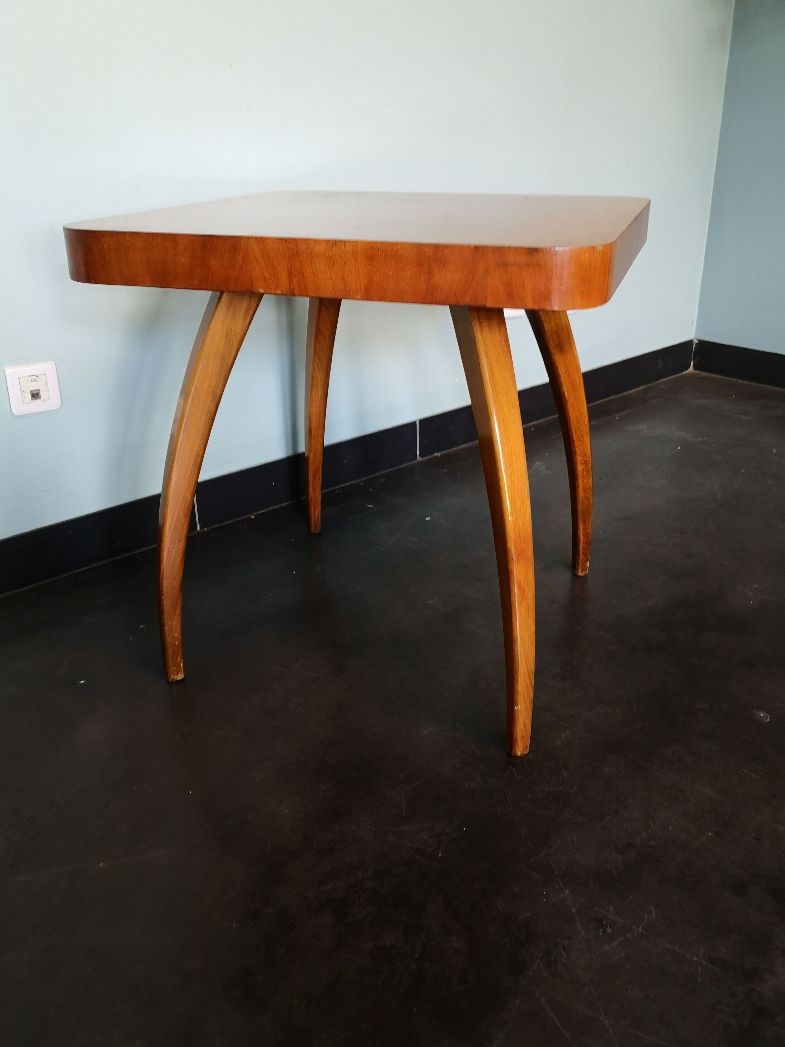 Spider Halabala coffee table, vintage, Czech, art deco