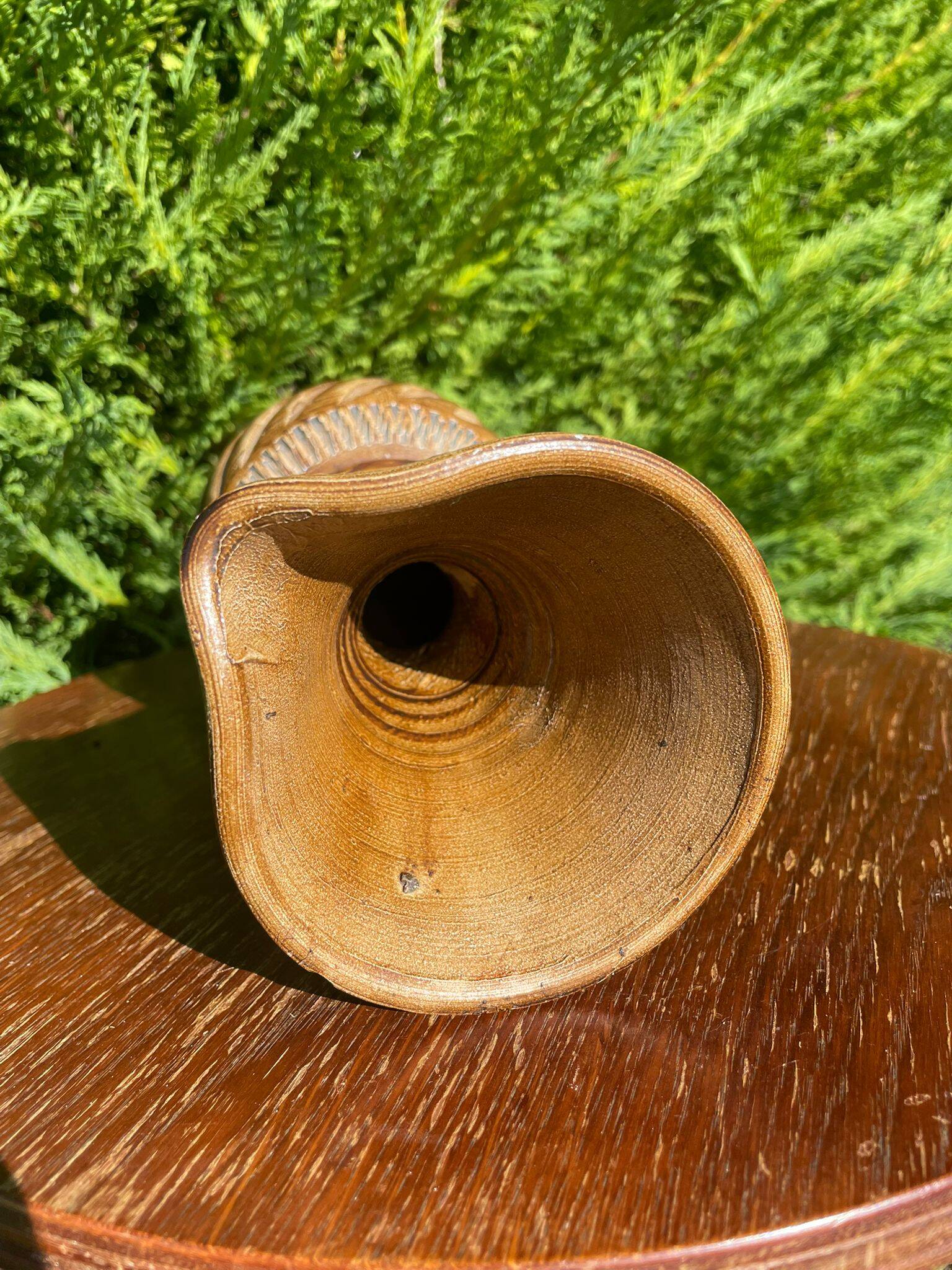 Handcrafted stoneware pitcher