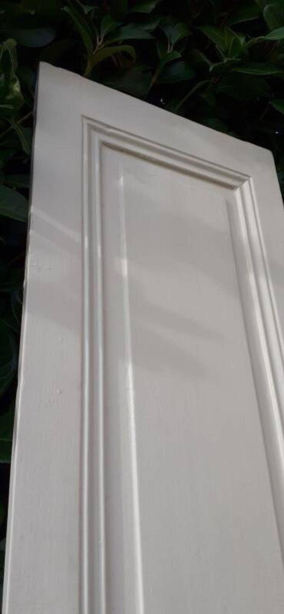 Porte h220x42cm étroite de placard ancienne panneautée moulurée