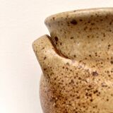 Speckled stoneware vase