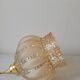 Amber molded glass pendant lamp