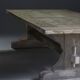 Grande table à manger en chêne massif récupéré, 280 × 100 × 75 cm