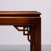 Paire de tables basses Drexel Chippendale en acajou, années 1970, États-Unis