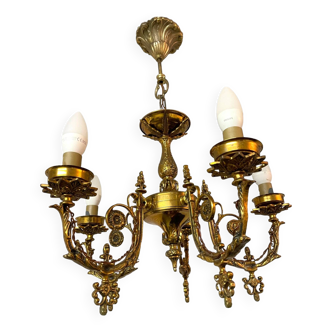 Classic style bronze chandelier 5 branches