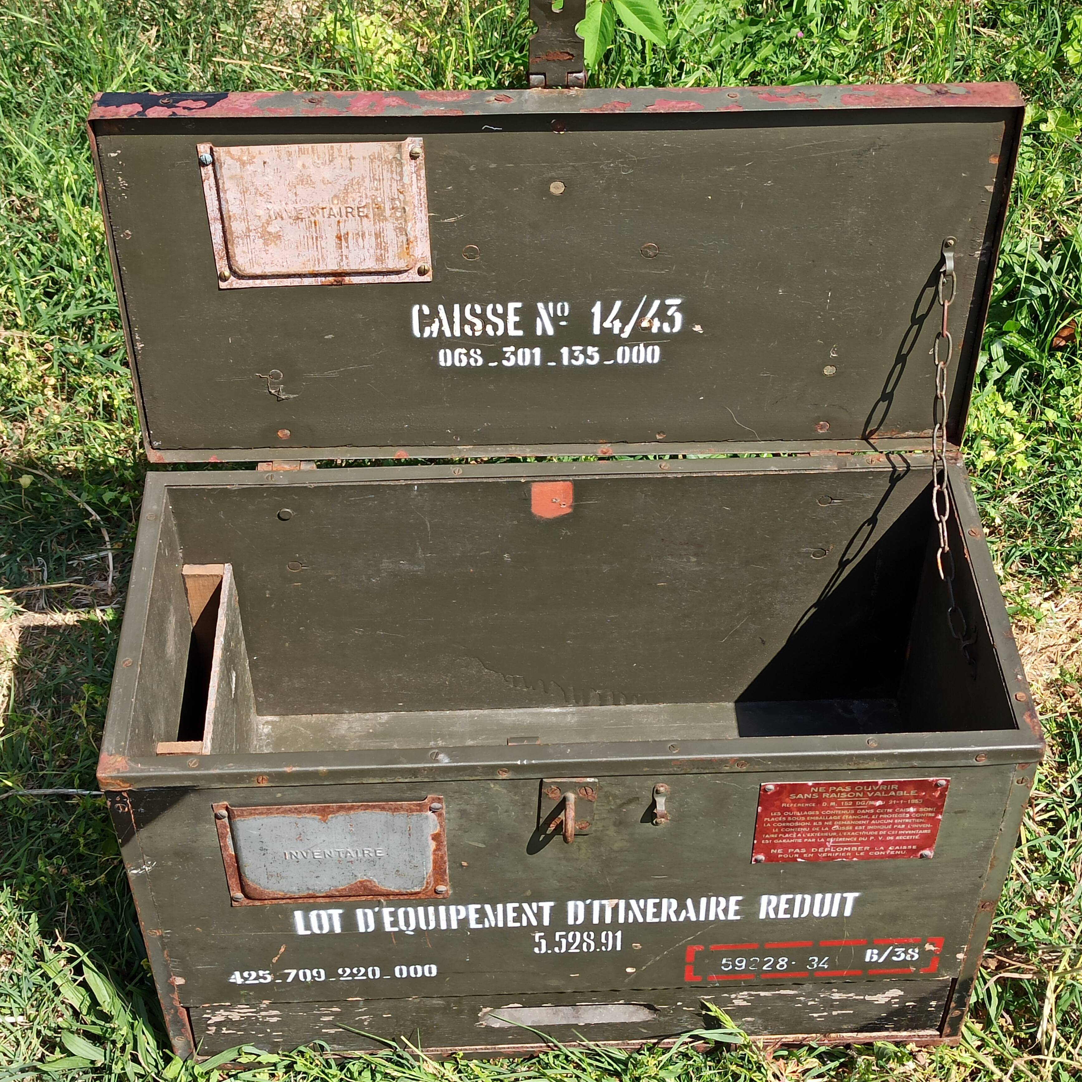 Trunk chest military bench 50s militaria