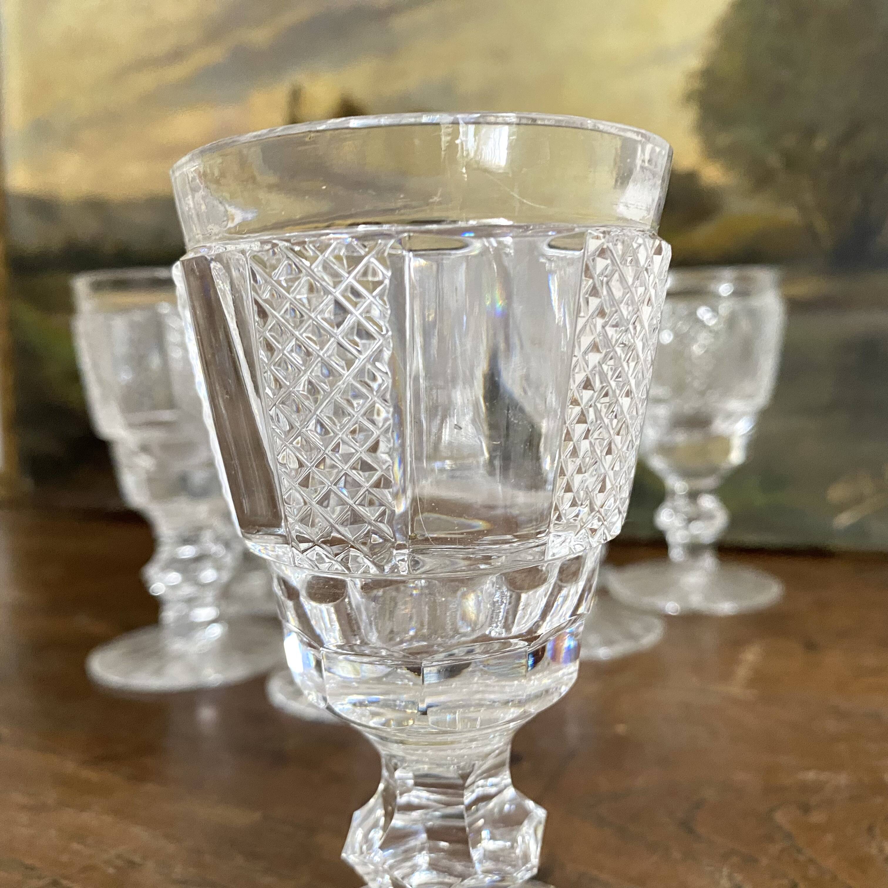 Waterford crystal white wine glasses