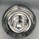 Vase form boule in smooth verre effect chromé or silver mercury 22 cm