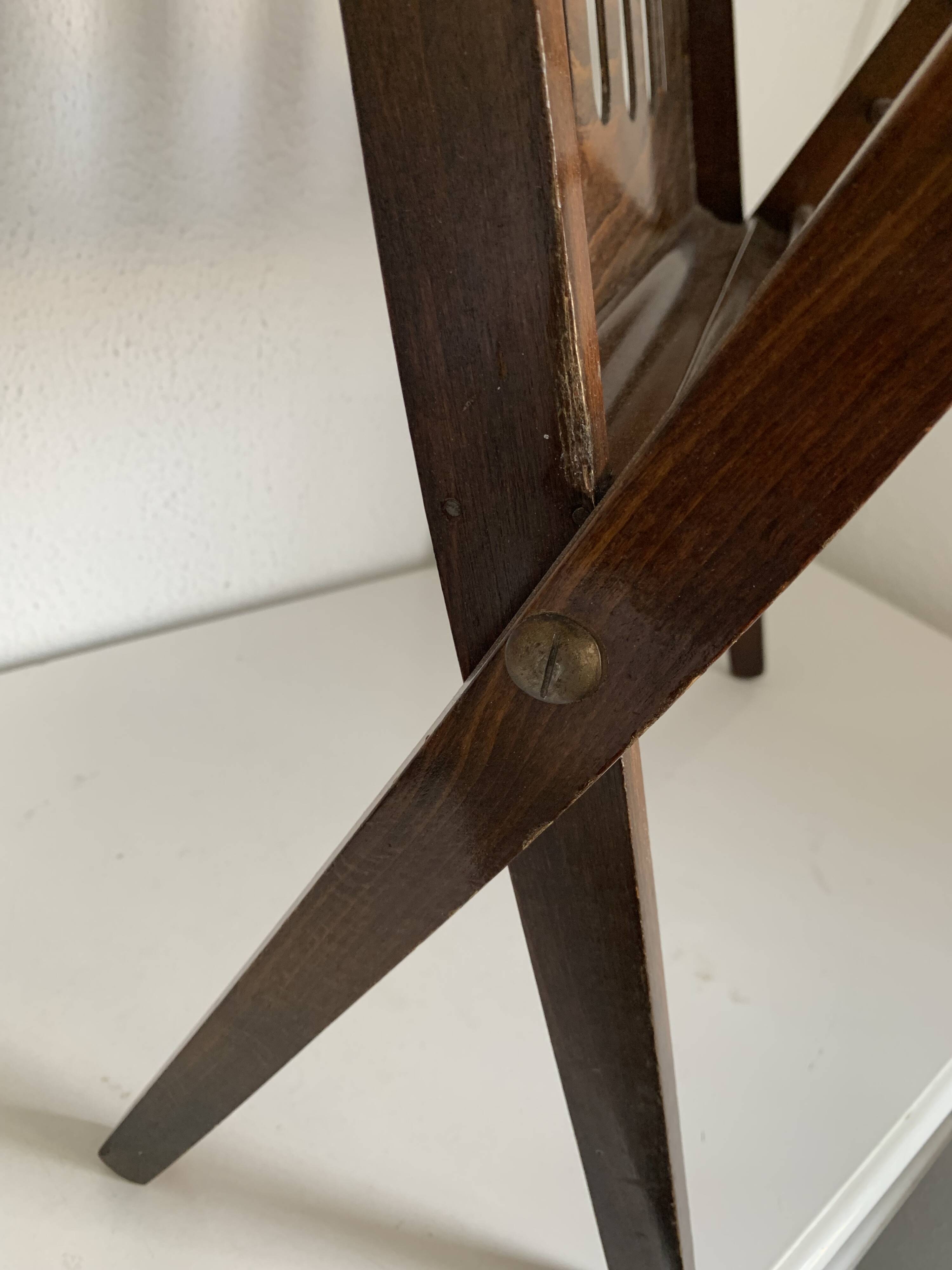 Magazine rack vintage1960 Cees Braakman scandinavia vinyl magazines