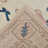 5x7 Peach & Blue Contemporary Vintage Rug, 154x226Cm SK22969
