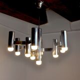 Chandelier Maison Sciolari for Baker, 10 burners, Italy, 1970