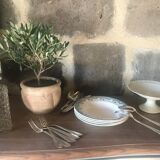 Set de 4 assiettes creuses Longwy, modèle Château