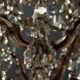 Antique Maria Theresa chandelier with 18 lights in glass, Italy, 19th century.