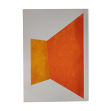 Minimalist geometric painting