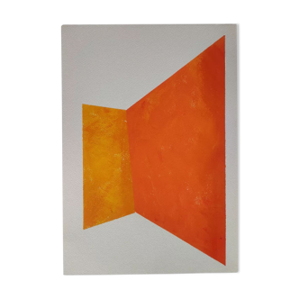 Peinture géométrique minimaliste