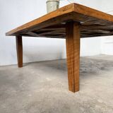 1940s inlaid oak coffee table