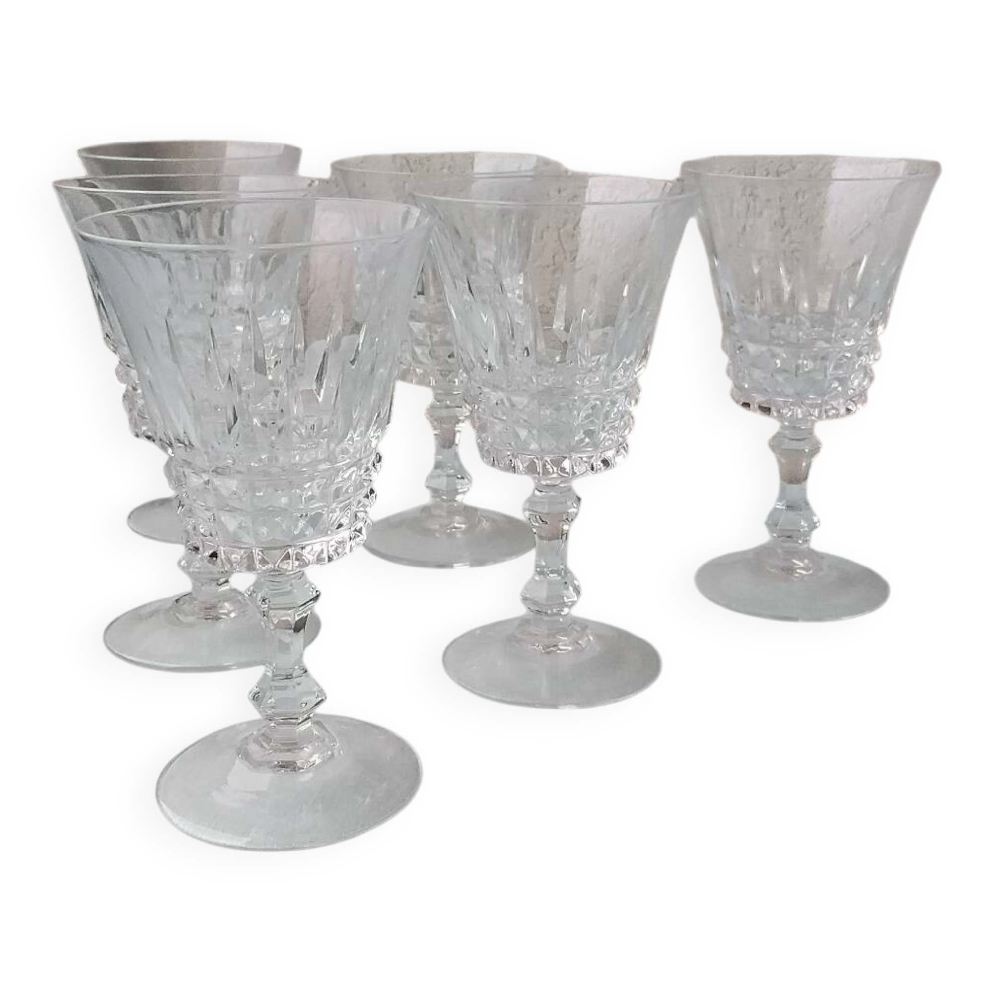 Crystal footed glasses