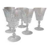Verres à pied en cristal