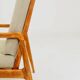 Mid Century Armchair Pastel Olive Cordury Cushion, 1980s