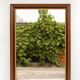 Vintage mirror with wooden frame, painted veneer, imitation marquetry 72x102cm
