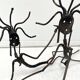 Set of tribal brutalist metal candle holders women