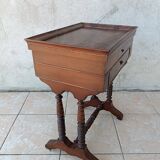 Travailleuse Louis Philippe en acajou