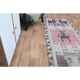 1970s Human Motif Turkish Vintage Oushak Handmade Wool Runner 92x327