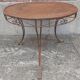 Table de jardin en fer forgé