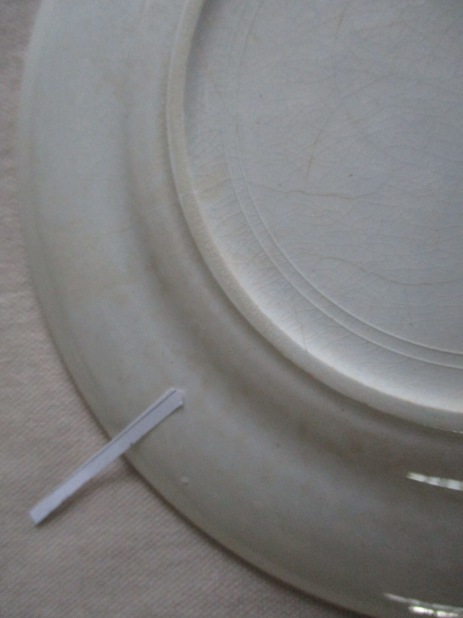 4 plates dessert Moulin des loups Orchies green tiles