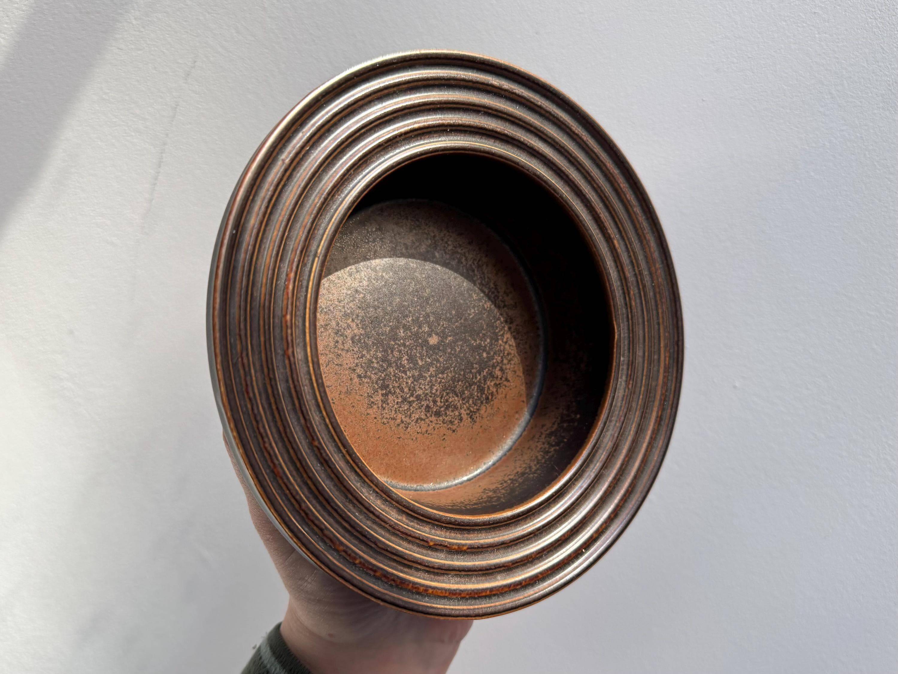 Vintage Ruska ridged Bowl by Ulla Procopé for Arabia Finland