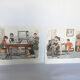 Set of 2 posters, the table & the house